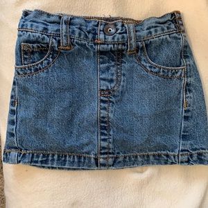 Toddler girls blue Jean skirt
